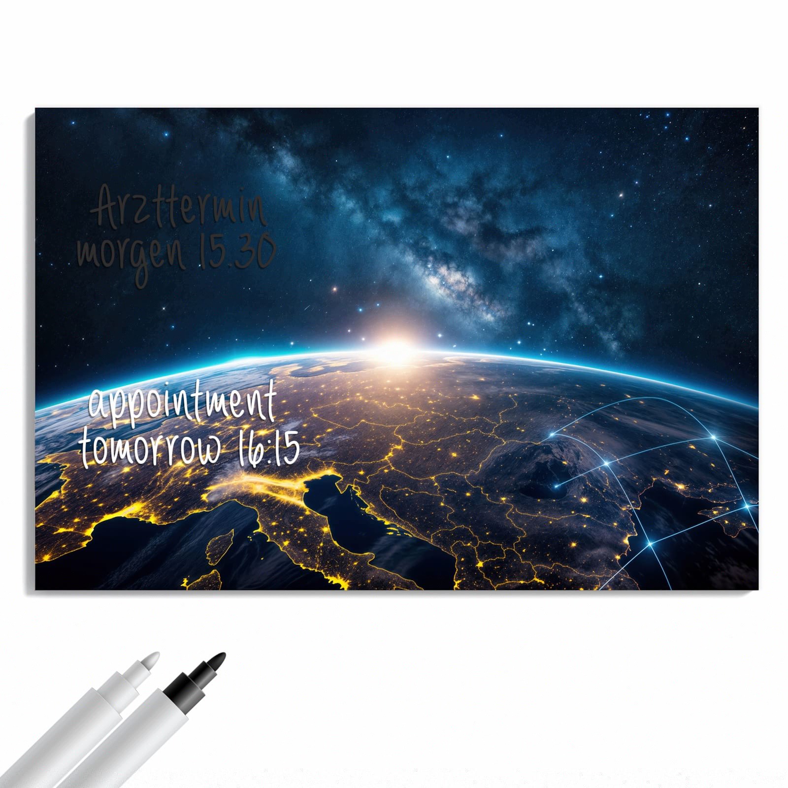 Magnetická tabule – obraz na zeď Dřevo sníh | 60 × 40 cm