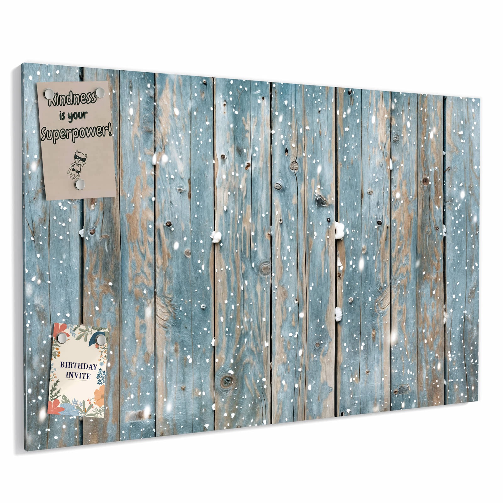 Magnetická tabule – obraz na zeď Dřevo sníh | 60 × 40 cm