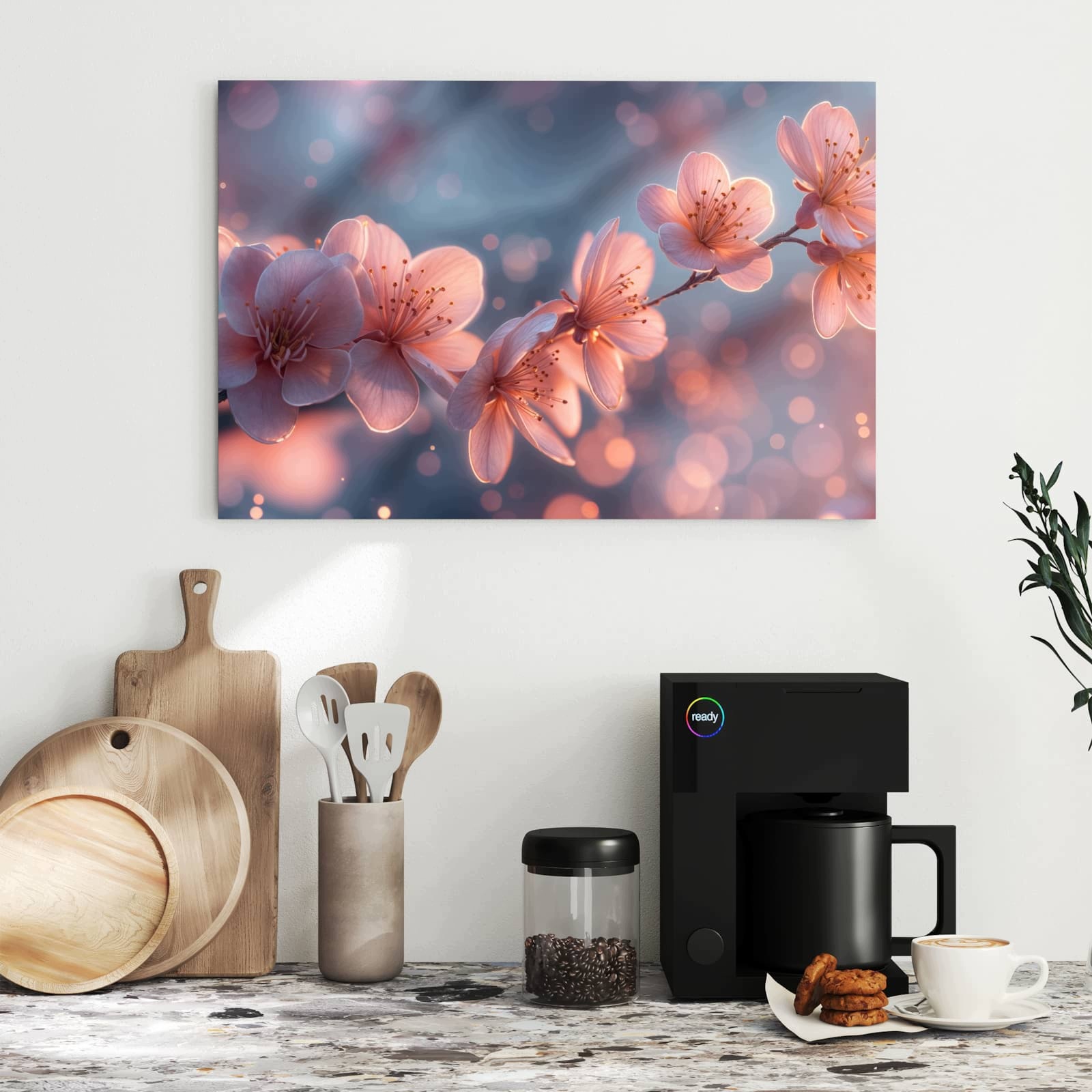 Magnetická tabule – obraz na zeď Kvetoucí větvička | 60 × 40 cm